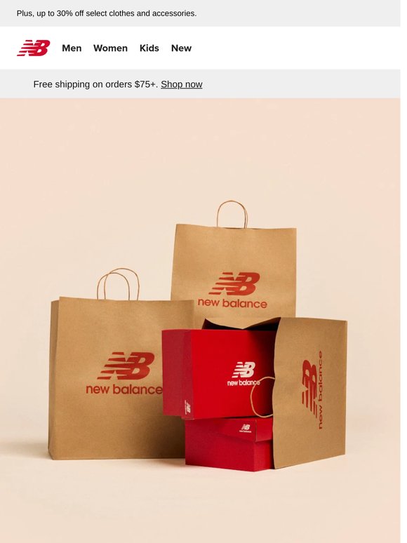 Now on: Enjoy up to 25% off select shoes.
