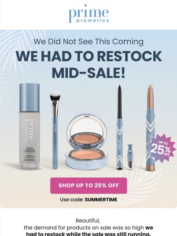 Up to 25% OFF - while stock lasts!