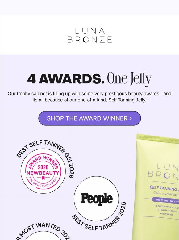 🏆 4 beauty awards. One Jelly.