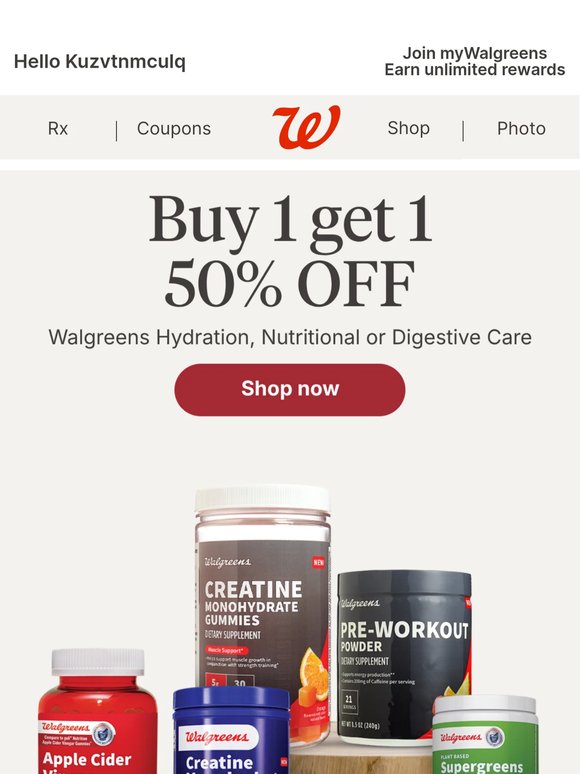 Buy 1 Get 1 50% Off Hydration & Digestive Care
