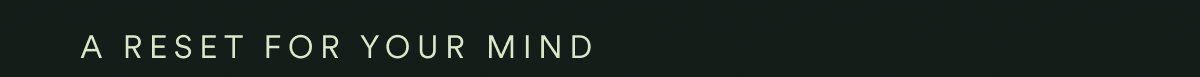 A RESET FOR YOUR MIND