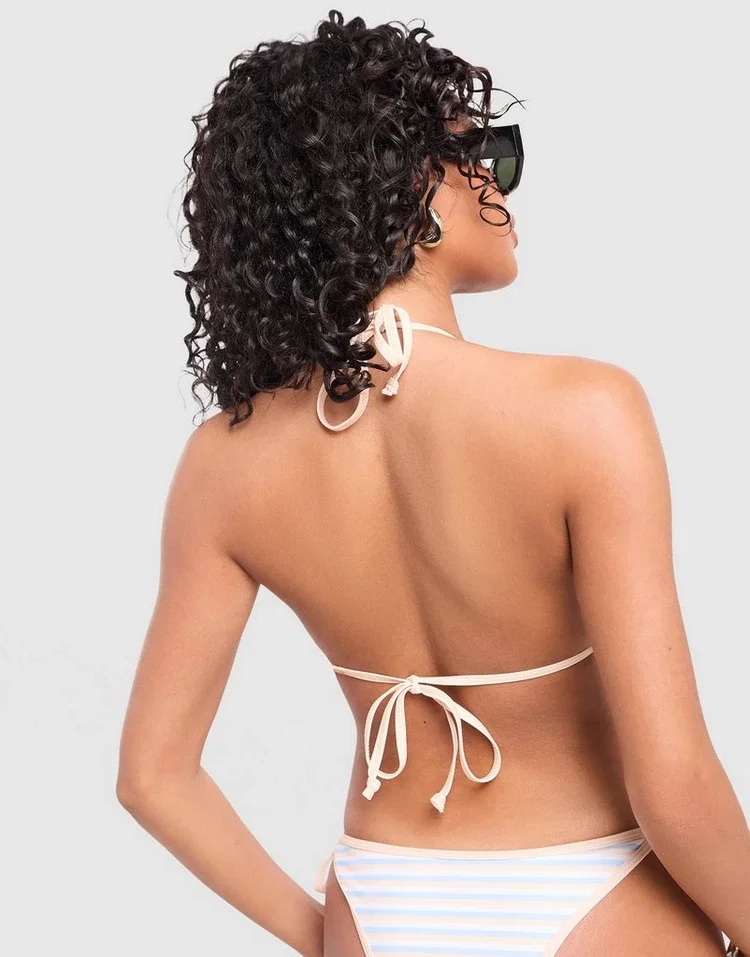 Unlike Humans Haut de bikini triangle Stripe