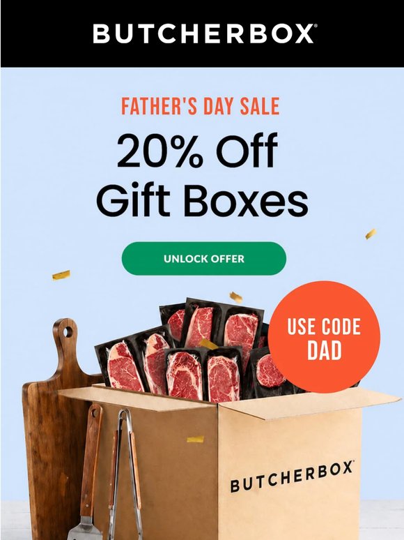 Don't Forget! 20% OFF Steak Gifts For Dad