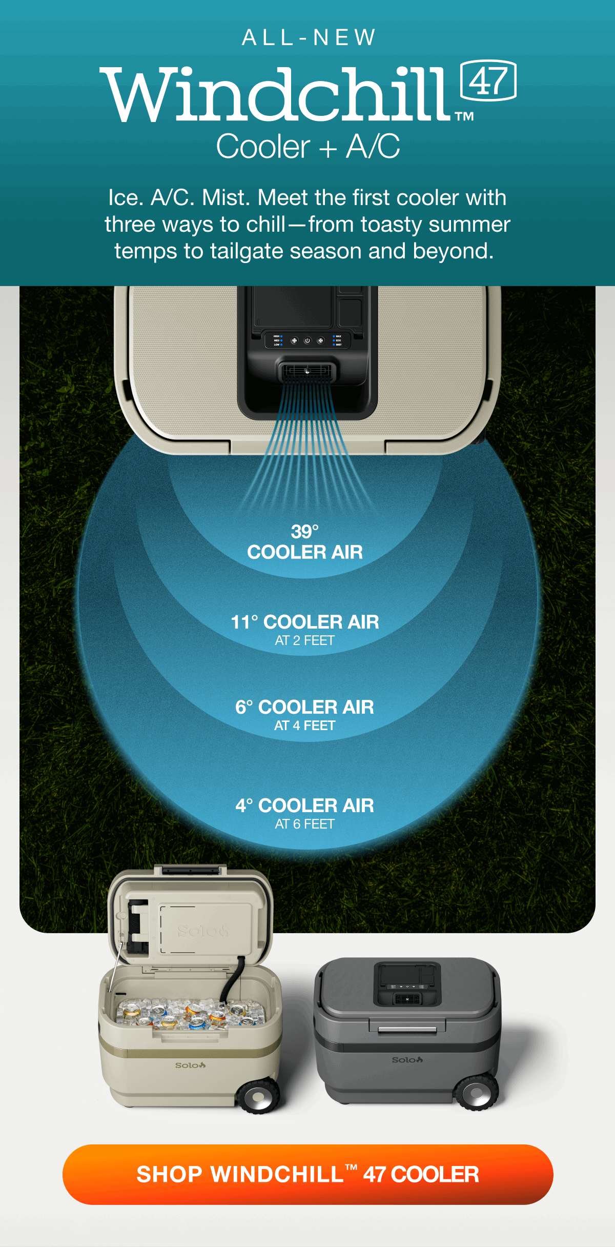 Windchill 47 Cooler + Mobile A/C