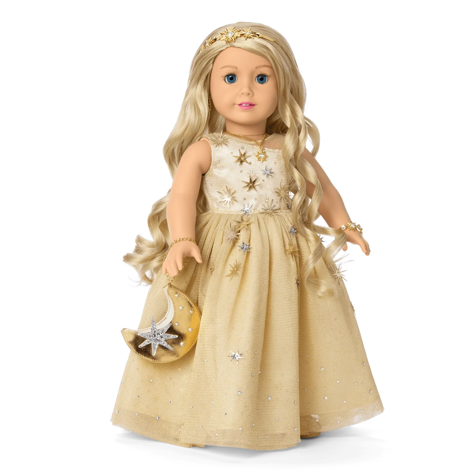 Image of American Girl® 2025 Glimmering Gold™ Holiday Collector Doll