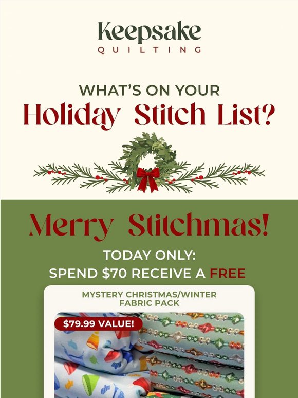 Spend $70, Unwrap a Free Gift 🎁