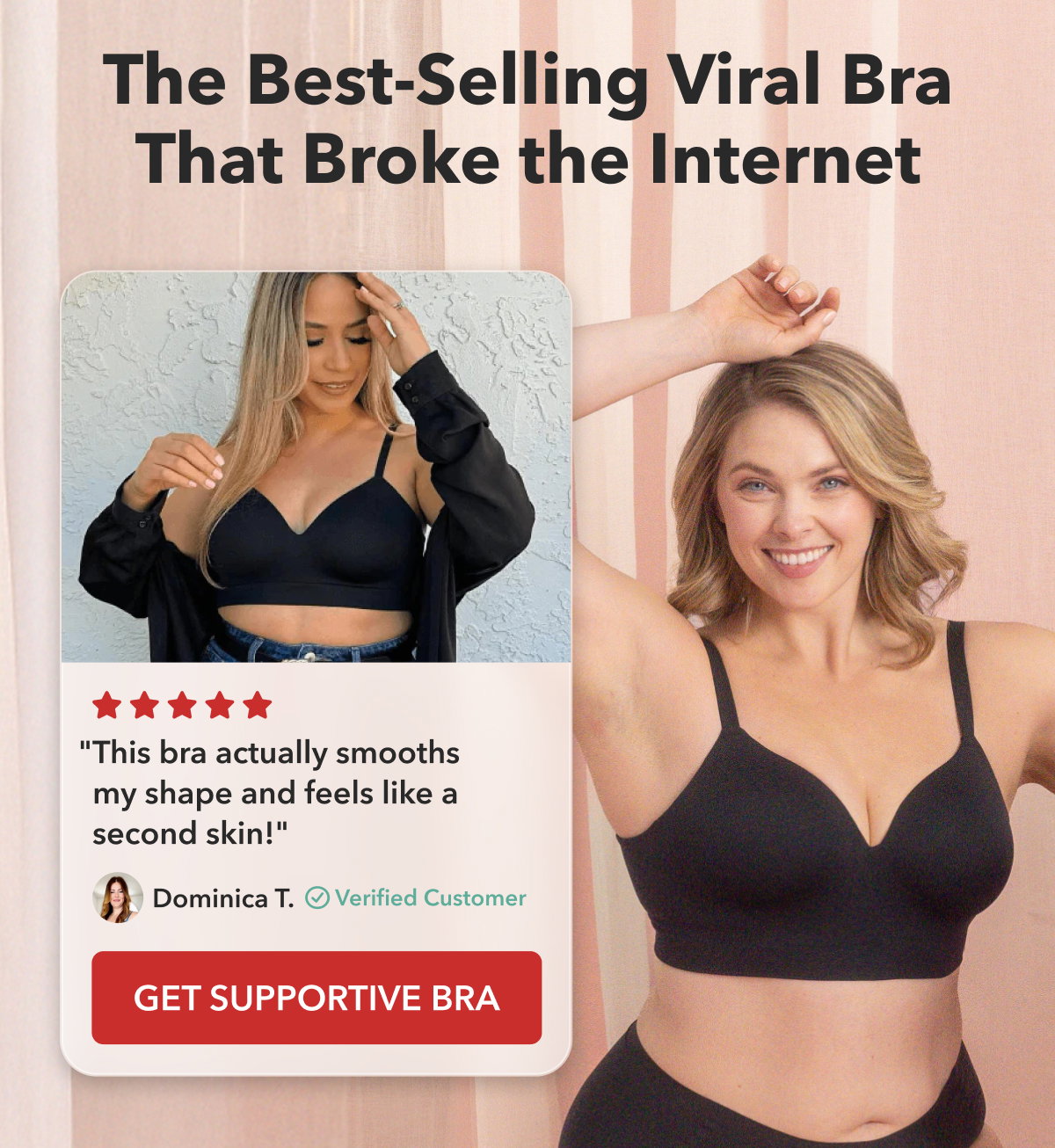 Truekind Supportive Comfort Wireless Shaping Bra