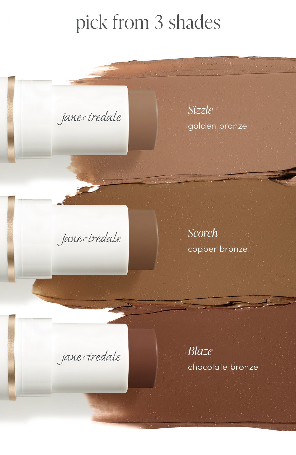 pick from 3 shades 