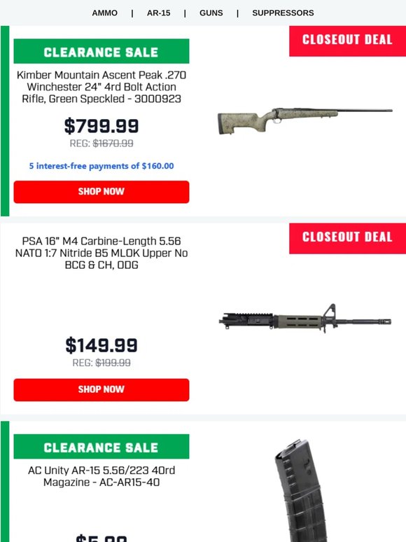 Weekend Deals End Tonight!