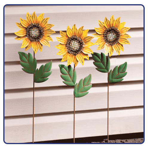 Sunflower Stakes Set of 3 by Fox River Creations™380168 Bullseye™ Blower