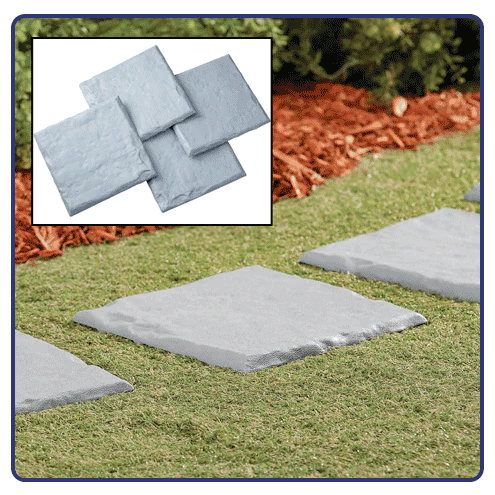 Plastic Garden Stepping Stones, Set of 4