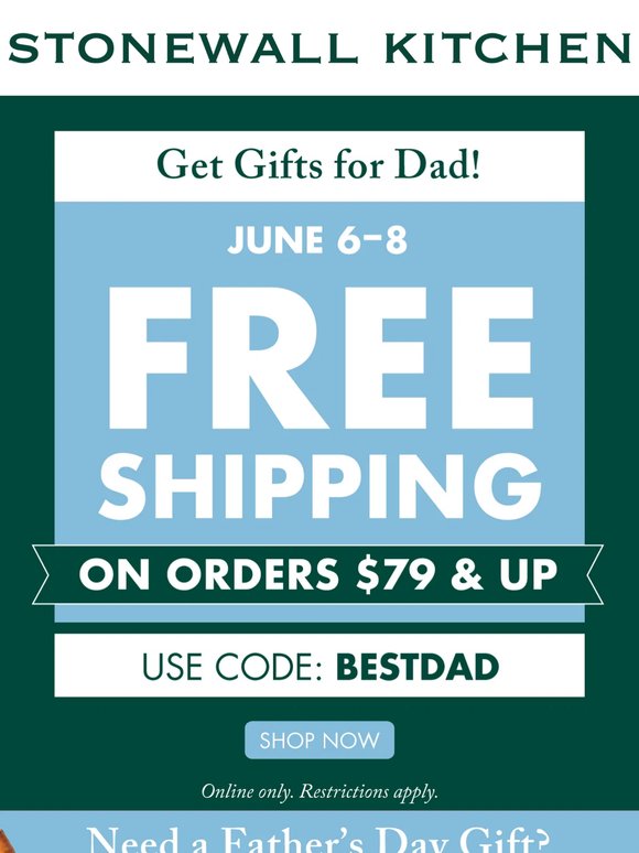 Father’s Day Gifts + Free Shipping on $79 & Up = Dad Wins