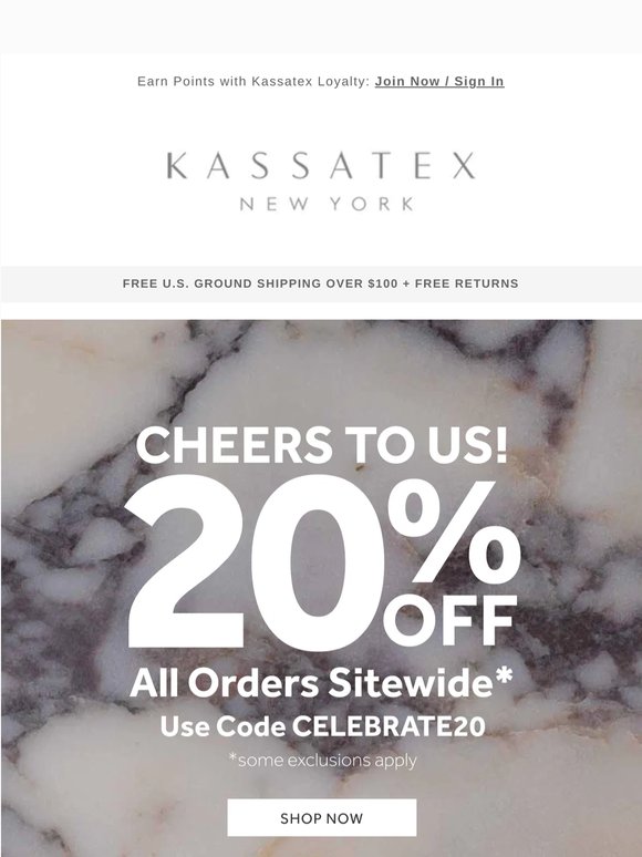 Today Only: 20% Off to Celebrate Our Birthday!
