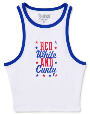 Red White and Cunty Tank Top