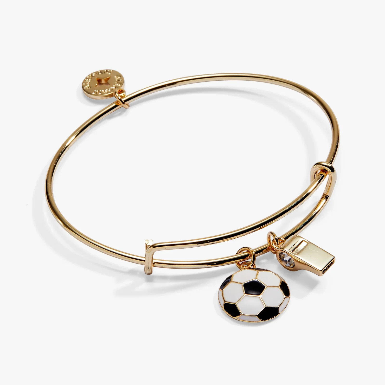 Image of Soccer & Whistle Charm Bangle