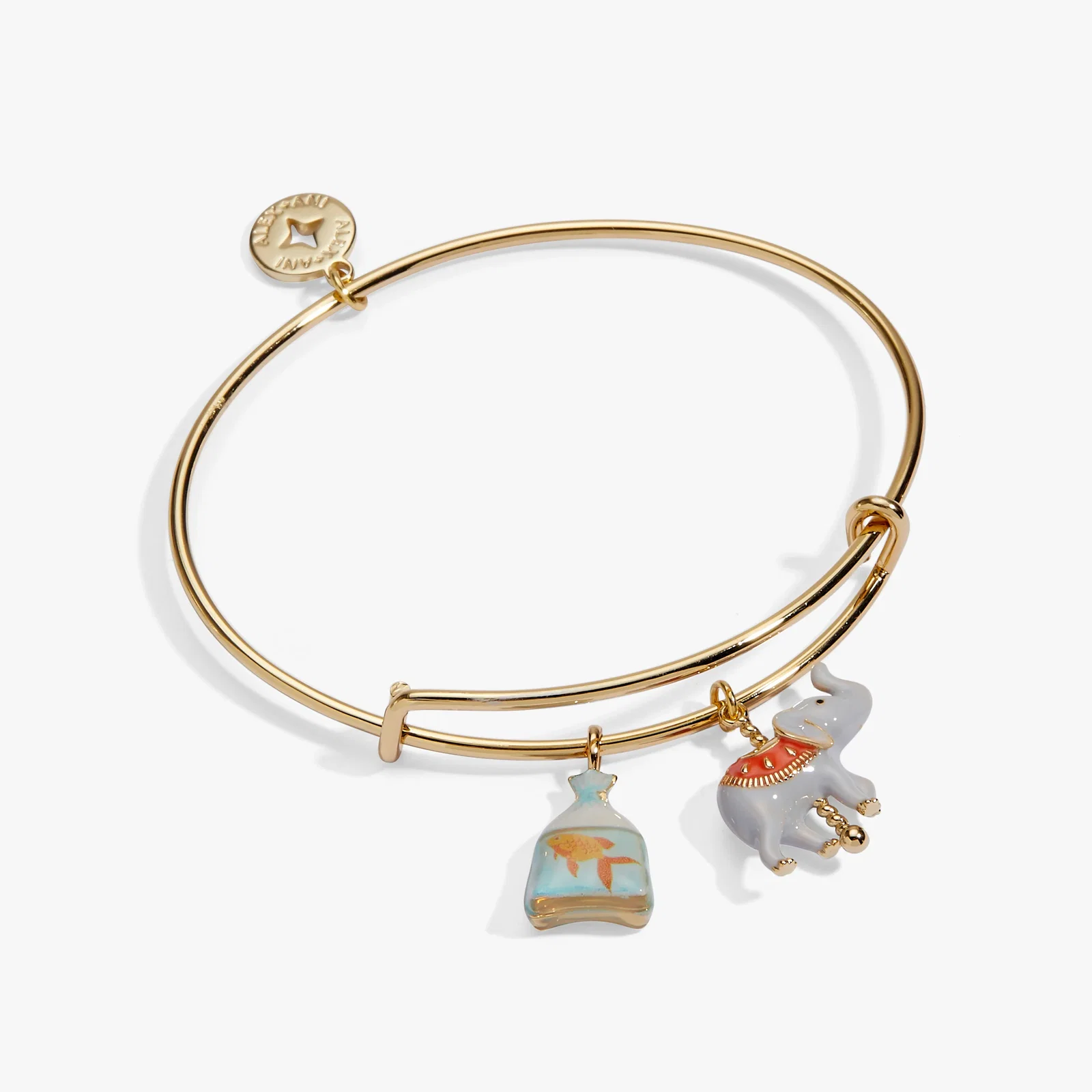 Image of Carnival Carousel Elephant & Goldfish Multi Charm Bangle
