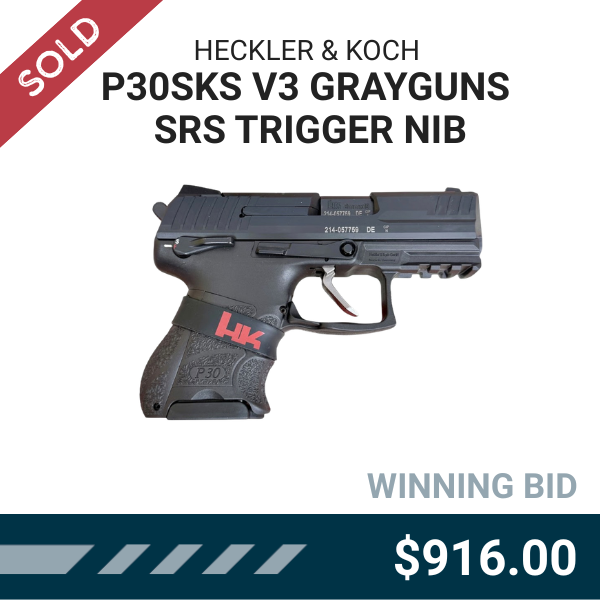 Recently Ended: HECKLER & KOCH P30SKS V3 GRAYGUNS SRS TRIGGER NIB