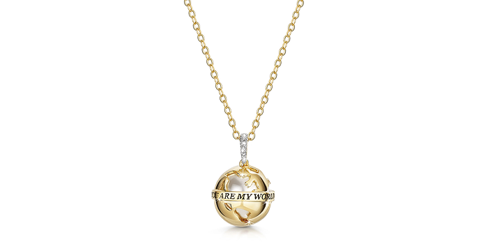 You Are My World Diamond Pendant
