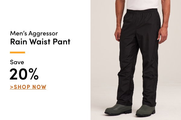 Men's Aggressor Rain Waist Pant Save 20%