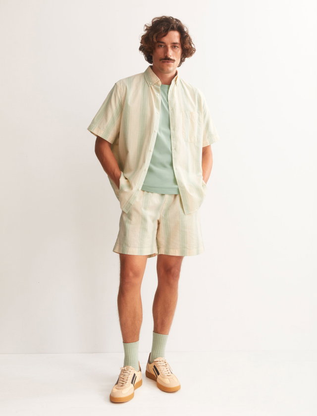 Shirt and matching shorts made from 100% organic cotton