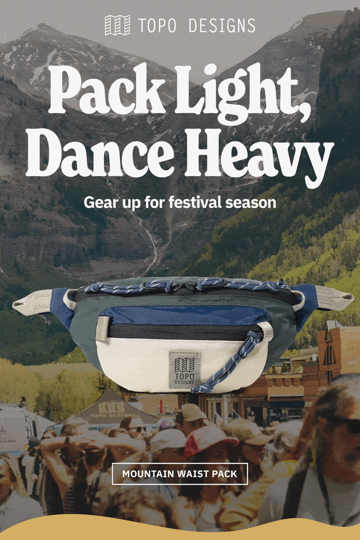 Pack light, dance heavy. Gear up for festival season.