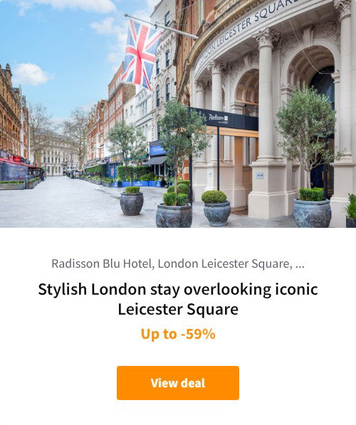 Stylish London stay overlooking iconic Leicester Square