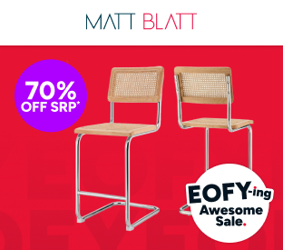 Set of 2 Matt Blatt Marcel Breuer Cesca Counter Stools Replica Product Image