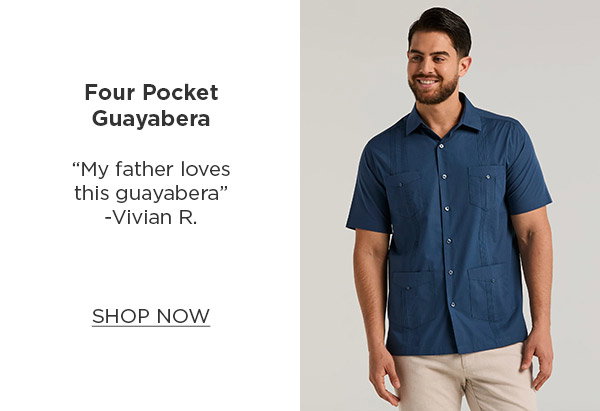 SHOP FOUR POCKET GUAYABERA