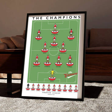 Arsenal The Champions 25/26 Poster