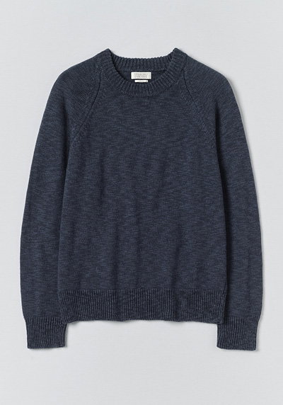 Linen Cotton Crew Neck Sweater