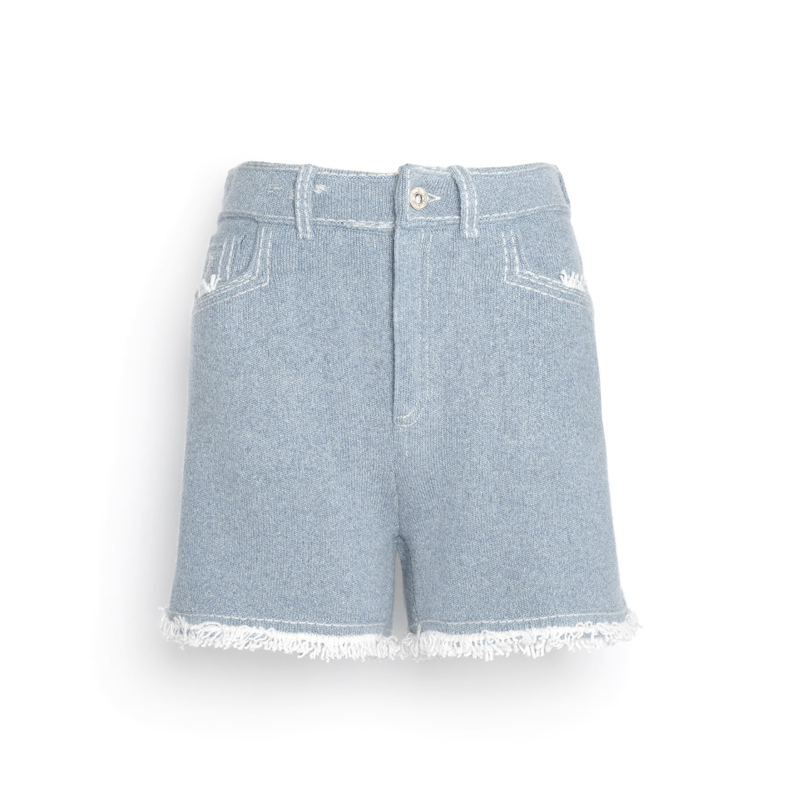 Image of Short Denim à franges