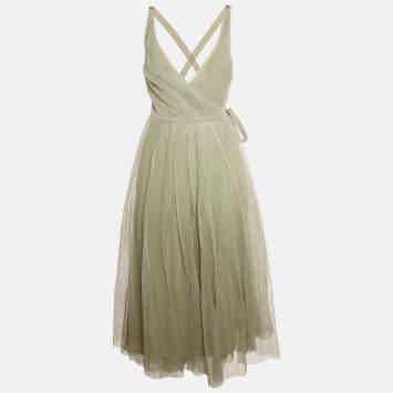 Christian  Sage Green Tulle Wr