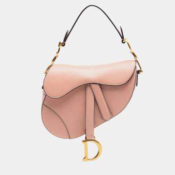 Pink Mini Goatskin Saddle Bag
