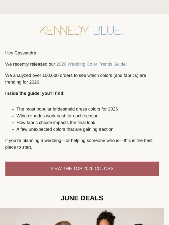 The Top 2026 Wedding Colors Are Here!