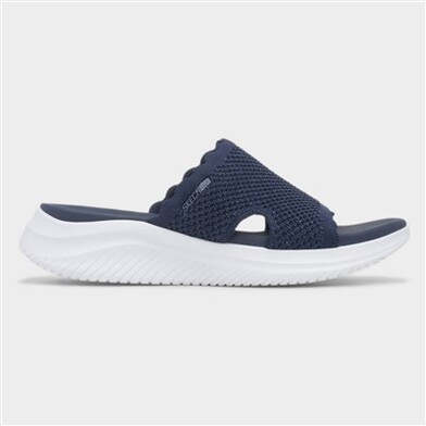 Skechers Ultra Flex 3.0 Womens Navy Mule Sandal