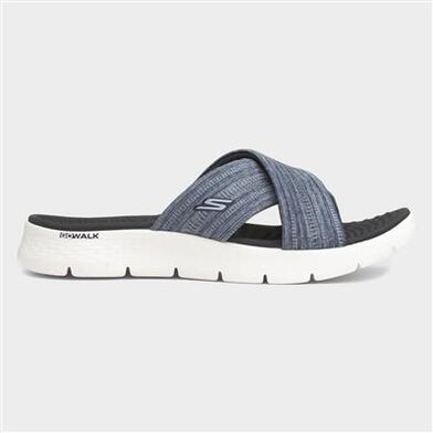 Skechers Go Walk Flex Womens Navy Mule Sandal