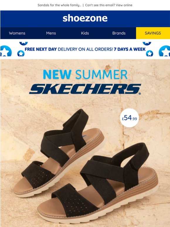 Skechers sandals – Slip-ins and more inside!