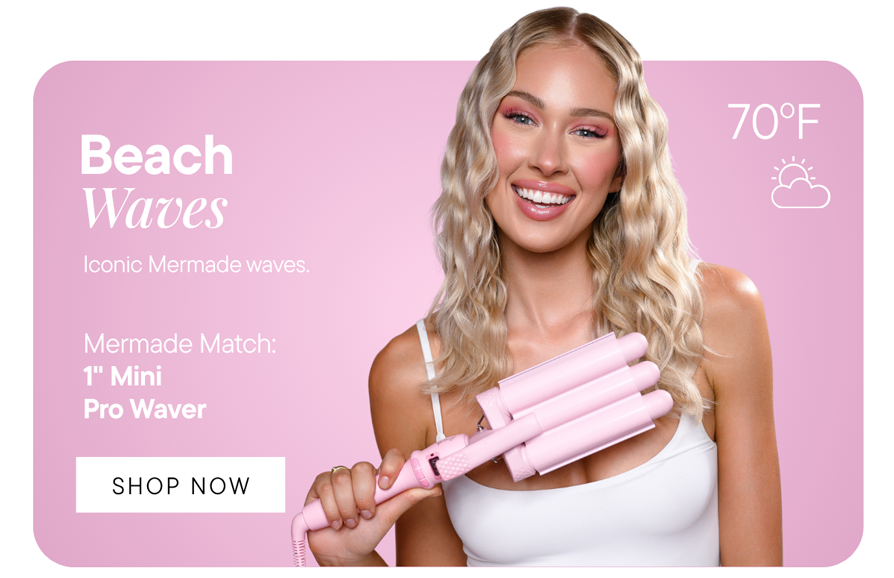 Use the Mini Pro Hair Waver to get the iconic beach waves without the beach.