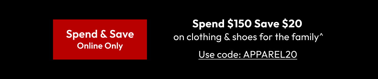 Spend & Save Online Only