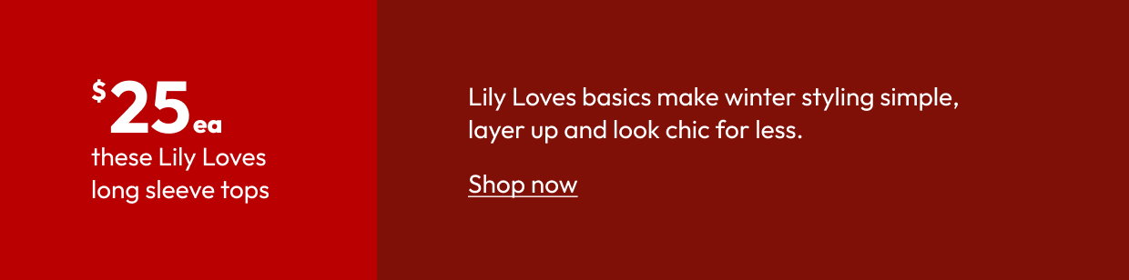 Lily Loves long sleeve tops