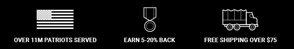 For Patriots, By Grunts. Earn 5-20% Back. Free Shipping Over $75.
