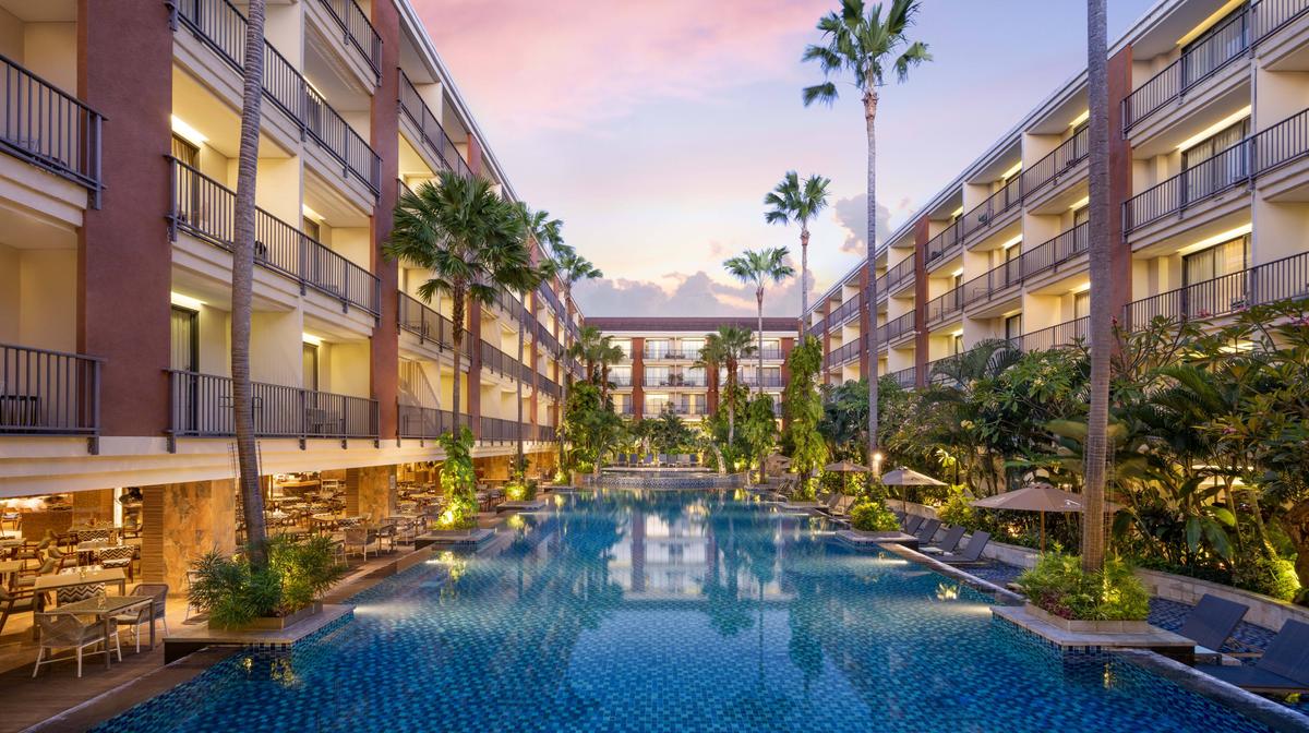 Bali Escape near Kuta Beach with Daily Breakfast, Nightly Dinner & Free-Flow Cocktail Hour