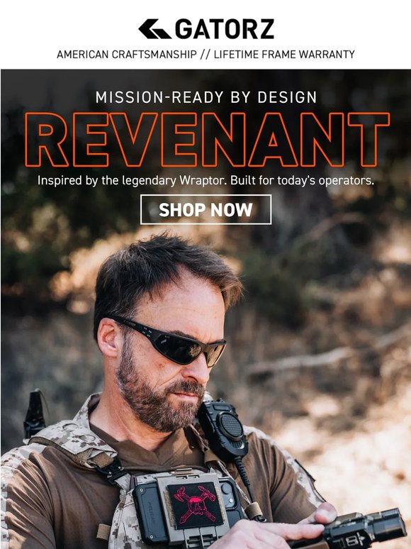 Revenant by GATORZ. Built For the Mission. Ready For Yours