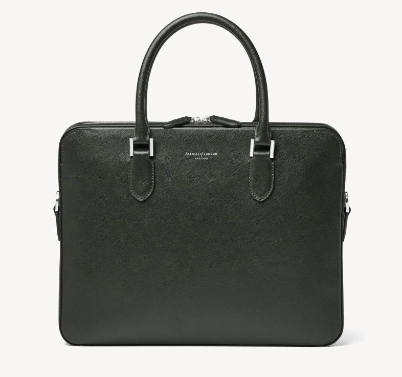 Slim Leather Briefcase