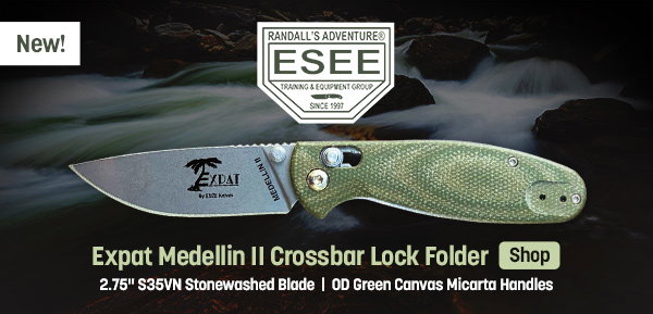 ESEE Knives Expat Medellin II Crossbar Lock Folding Knife