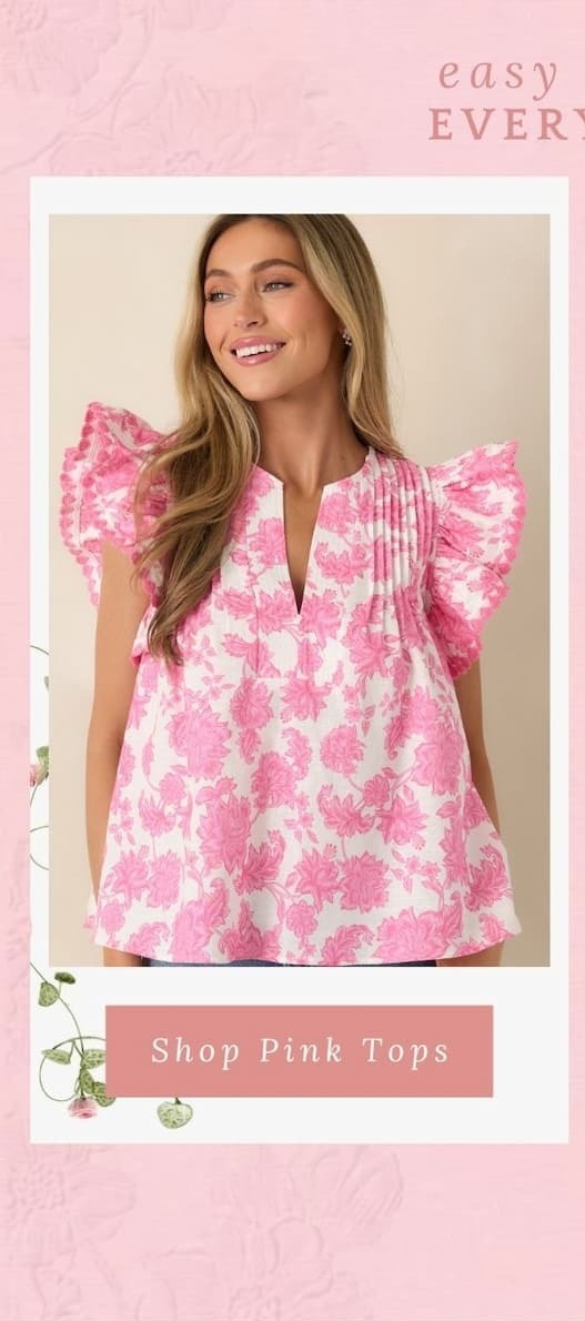 Shop Pink Tops.