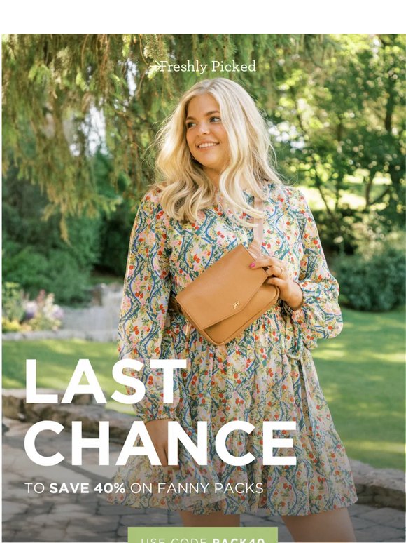 Last Chance: 40% off Fanny Packs