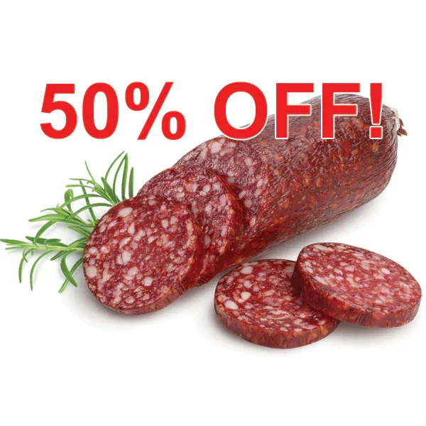 Image of Grass-fed Beef and Pastured Pork - Summer Sausage - approx. 12 oz each - Pack of 2 (Minimum of 3 Packs)