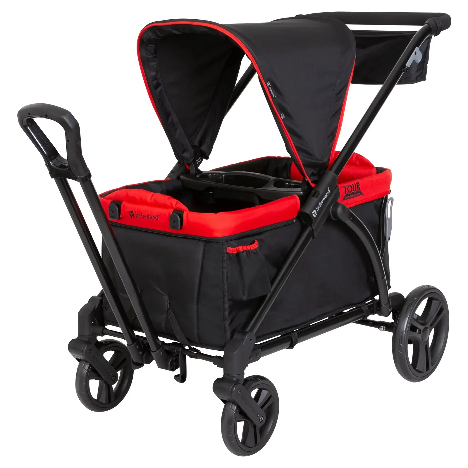 Image of Baby Trend Tour™ 2-in-1 Stroller Wagon, Mars Red