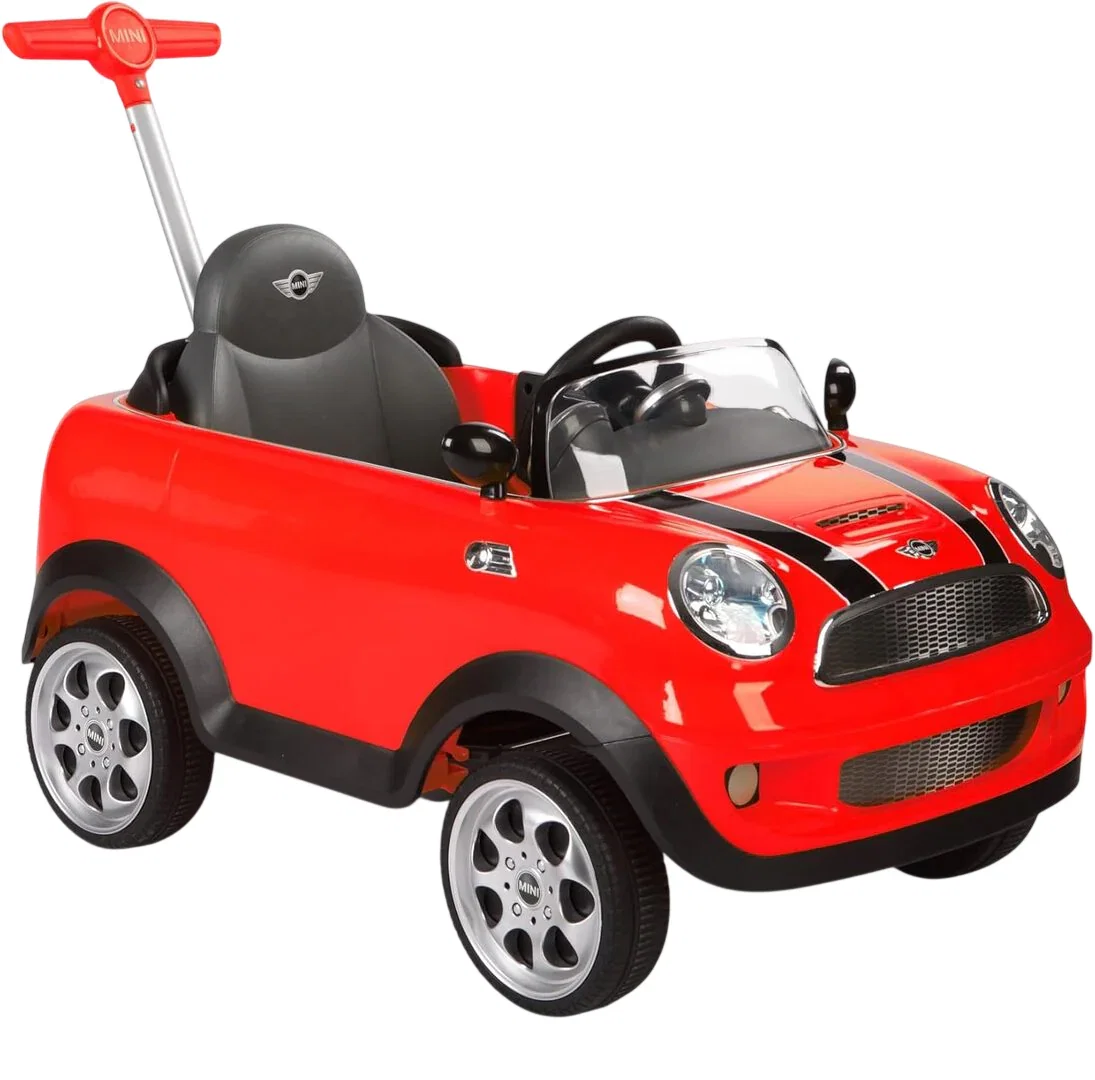 Image of RollPlay Mini Cooper Push Car, Red